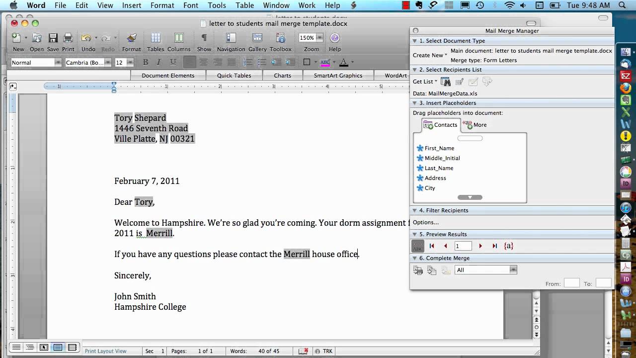 Mail Merge Download For Mac